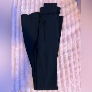 aerie ribbed flare leggings